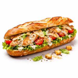 Caesar with baguette