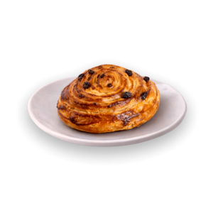 Large croissant with raisins